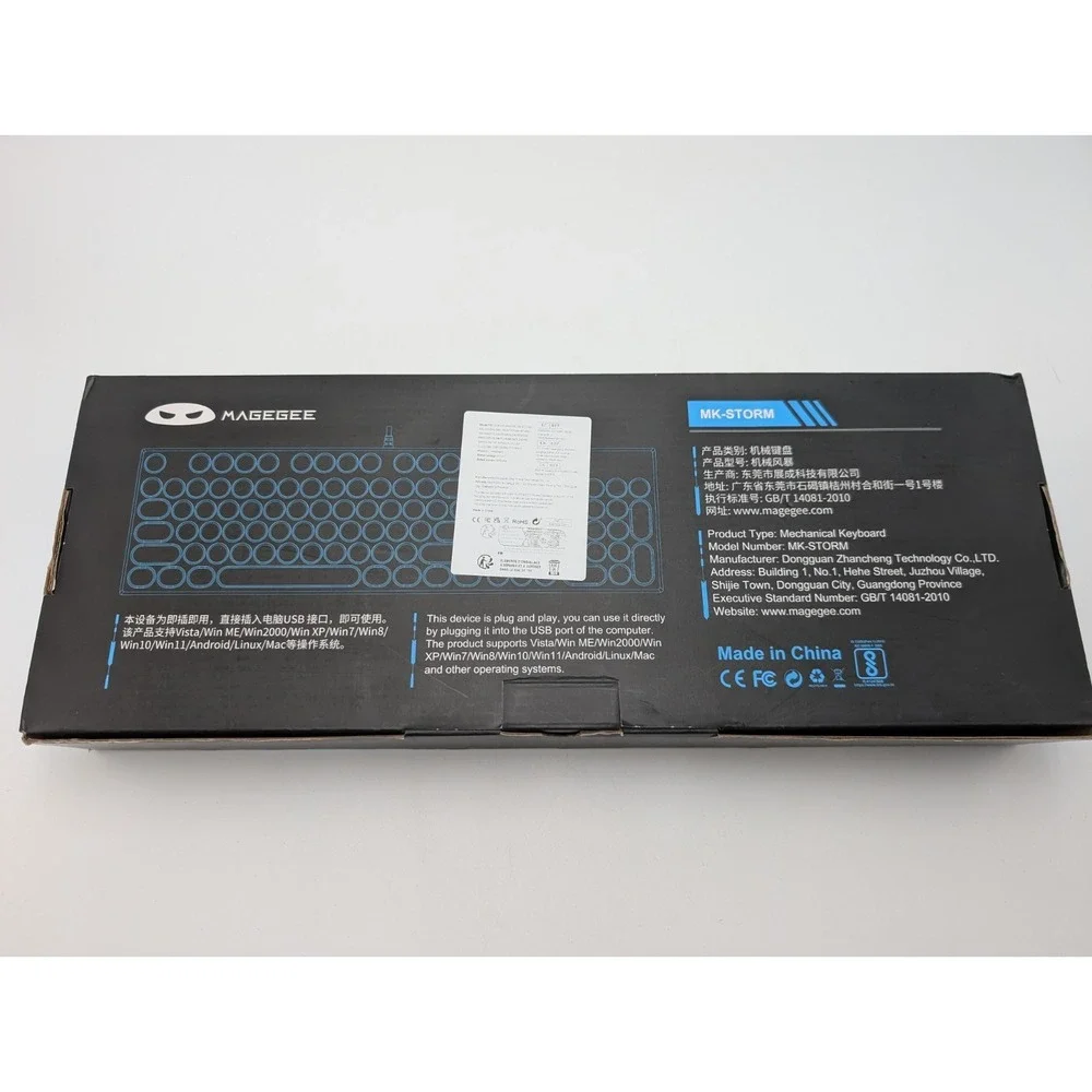 Magegee MK-STORM Mechanical RGB Gaming 104 Key  Keyboard- Retro Look - BLACK